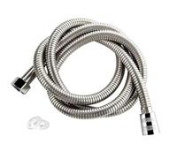 1.5m Stainless Steel Shower Hose Sprinkler Inlet Pipe Brass Insert Leak Proof Chrome Finish Designed to Resist High Pressure