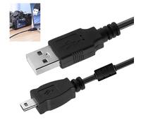 1.5M UC-E6 USB Data Sync & Photo Image Fast Transfer Cable for Panasonic Lumix DMC-TZ FS FX LX LZ LS Series, USB2.0 A Male To Mini B 8-pin Male Replacement Lead For DMC-TZ3 TZ20 TZ22 Cameras Charging