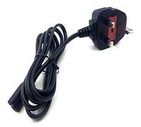 1.5m UK mains to figure-8 (IEC C7) Ac power cord cable - use with replacement for Elna Sewing Machines