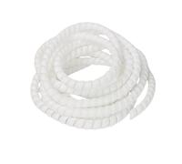 1/5M Winding Tube Wire Organizer Cable Protection Sleeve Tube Protection Sleeve Spiral Wrap Winding Protector 8/10/14/16/20/25mm(White,18mm X 1Meter)