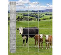 1.5m x 100m Heavy-Duty Galvanized Livestock Fence Roll for Sheep, 10-Wire | Rustproof Hinge Knot Woven Mesh for Garden, Cattle, Goats, Hogs