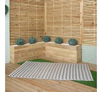 1.5m x 2.1m Atlantis Large Outdoor Alfresco Patio Rug Mat in Slate