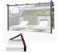 1.5m x 2m Clear Plastic Sheeting Waterproof tarpaulin, Edge reinforcement with holes, For Covering Garden Furniture, Camping, Roof Caravan Building site Ground Sheet