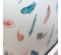 d-c-fix window film privacy Finja - 67,5cm x 1,5m - static vinyl films for glass windows with a bird feather design - self-adhesive, opaque, frosted, decorative for bathroom, home & kitchen