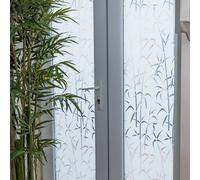1.5m X 67.5cm D C FIX WHITE BAMBOO FROSTED PRIVACY GLASS WINDOW STATIC CLING