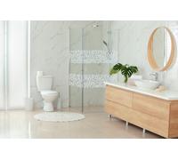 1.5M X 67cm LEAVES FROSTED GLASS EFECT SELF ADHESIVE STATIC CLING DCFIX PREMIUM