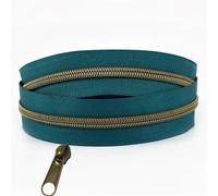 1-5Meters 5# Bronze Nylon Zippers Tape with Zipper Slider Head Plastic Coil Zips Clothing Decor Zip Repair Kits DIY Accessories for Coat Jacket
