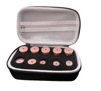 1-5ML Insulin Vial Storage Case 10 Slots Essential Oils Carrying Box EVA Insulin Vial Protector Diabetes Care(Black)