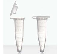 1.5ml Microcentrifuge Tube - PCR Tube with Flat Cap(500pcs),Graduated-Polypropylene Plastic