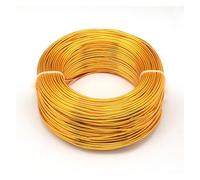 "1.5mm 100m Orange Aluminum Wire for Crafting, Jewelry Making, and DIY Projects - Durable, Flexible, Lightweight Metal Filo for Art and Home Decor"