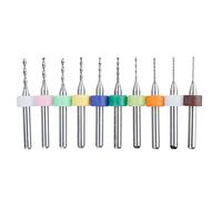 (1.5mm) 10Pcs 0.6mm-1.5mm Tungsten Carbide PCB Drill Bits Print Circuit Board Mini CNC Drilling Bit Set