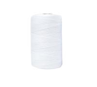 1.5mm 200m Crochet Yarn DIY Hand Knitting Bag Hat Shoe Art Cord Craft Thread(002 White)