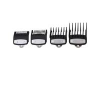 1.5Mm 3Mm 4.5Mm 6Mm Limit Comb,Compatible For Wahl, Electric Hair Clippers Guard Barber,Compatible For Shop,Professional Cutting Guide Comb Y0731(Black-4pcs-set)