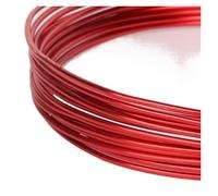 1.5mm 5m 15 gauge Multicolor Round Aluminum Wire Metal Floristry Wire for DIY Jewelry Findings & Craft Making(Red)