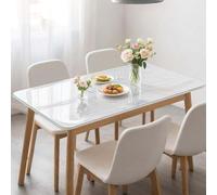 1.5mm Clear Table Cover Protector Plastic Desk Mat Pad Kitchen Table Cover Protector Table Protector Mat Wipeable Waterproof PVC Protector Kitchen Table TOP Cover(40cm x 100cm)