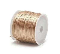 1.5mm Crafts Satin Rattail Cord String from Nylon for Chinese Knot, Macramé, Trim, Jewelry Making 24 Yards-Khaki-1.5mm 22Meters