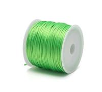 1.5mm Crafts Satin Rattail Cord String from Nylon for Chinese Knot, Macramé, Trim, Jewelry Making 24 Yards-Light Green-1.5mm 22Meters
