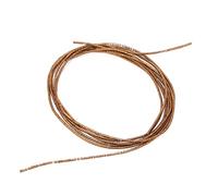 1.5mm Dia Embroidery Thread Copper Wire, Sewing Stitching Gloss Manual DIY String Embroidery Works Brooch Making for Hand Embroidery (coffee line)