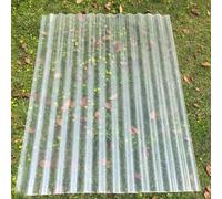 1.5mm FRP Daylighting Plate,UV Protection Transparent Rainproof Board,Polycarbonate Roofing Sheet,Flame Retardant Roofing Cladding Panel,Mute Cladding Walling Sheeting (0.9×1.2m,1pcs)