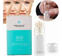 (1.5mm) Hydra Needle 20 Pins Micro Needle Titanium Roller Stamp Hydra Roller Microneedle Fine Serum Injection Applicator Tool Skin Care Anti Aging