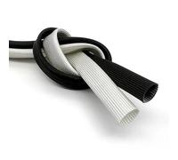 1-5mm ID Black Fiberglass Braided Sleeve 600°C High Temperature Cable Protector 500-800V(1mm,50m)