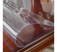 1.5mm Office Desk Blotter Mat Clear Plastic Table Protector Cover Pad PVC Transparent Topper Surface Proection Pad Anti Scratch Table Mat,8"/10"/12"/14"/15"/16"(15"x15"(38 * 38cm))