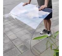 1.5mm Polycarbonate Panel Roofing Sheets,Clear Acrylic Plastic Sheet,Roof Cladding,Greenhouse Shed Canopy,UV Protection Rainproof Outdoor Awning Covers,Glass Replacement,Easy Cut(1.22x8m(4*26.2ft))