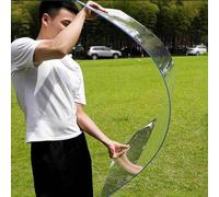 1.5mm Polycarbonate Roofing Sheet,Clear Solid Acrylic Plastic Panel,UV Protection Rainproof Roof Cover,for Greenhouse Canopy Carport Stadiums Bus Shelters (0.6x2m(1.97x6.6ft))