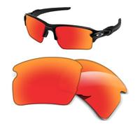 1.5MM Replacement Lenses Compatible With Oakley Flak 2.0 XL OO9188 Sunglasses, Anti-Scratch and Impact Resistant - Orange Red Polarized
