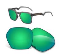 1.5MM Replacement Lenses Compatible With Oakley HSTN SQ OO9533 54mm Sunglasses, Anti-Scratch and Impact Resistant - Green Polarized