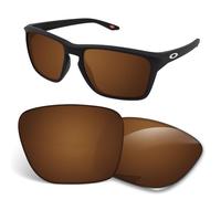 1.5MM Replacement Lenses Compatible With Oakley Sylas XL OO9448 60mm Sunglasses, Anti-Scratch and Impact Resistant - Amber Brown Polarized