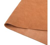 1.5mm Suede Leather Piece Soft Genuine Cow Split Leather Suede Hide Skin Leather Material for Leathercraft Sewing Accessories (Light Brown, 12'' x 12')