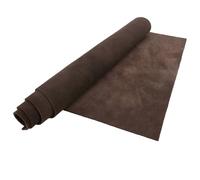 1.5mm Suede Leather Piece Soft Genuine Cow Split Leather Suede Hide Skin Leather Material for Leathercraft Sewing Accessories (Coffee, 12'' x 48'')