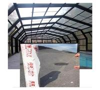 1.5mm Thick Clear Polycarbonate Roofing SheetsWeatherResistant Rain Cover for Greenhouse Carport CanopyInsulation Panel 1.22x20m (4x65.61ft)