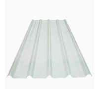 1.5mm Thick Corrugated Roofing Sheets,Clear Roof Sheet,Fiberglass Daylighting Panels,Replacement Shed Panel,Heat-Insulating Roofing Tiles,Easy to Bend and Cut,for Garage (0.9x1.6m/35x63in,1 Pcs)