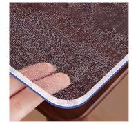 1.5mm Thick Frosted PVC Table Cover Waterproof & Scratch Resistant Desk Mat for Dining Room & Nightstand Use Durable Protective Tablecloth 20"x52" Size