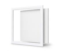 1.5mm Thickened Aluminum Ceiling Access Panel with Removable Galvanized Door, Heavy Duty Drywall Inspection Panel with Pre-Drilled Holes, 6x6 to 24x24 White 60×60 cm