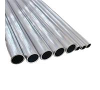 1.5mm Thickness 3-38mm OD Straight 240mm 490mm Long Round 6061 Aluminum Alloy Tube(49cm 2pcs,OD 10 x ID 7mm)