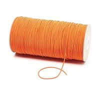 1.5mm Thin Fine Round Elastic Cord for Sewing DIY, Arts & Crafts, Beading, Haberdashery & Clothing Accessory Premium Quality Made in UK (Orange, 300 Metres on a Roll)