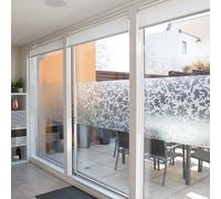 1.5mX67cm D C FIX FROSTED PRIVACY FLOWER FROSTED GLASS EFFECT STATIC CLING VINYL