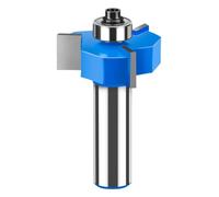 1/5pc 12mm 1/2in Shank T-Slot Router Bit T Type Slotting Cutter With Bearing Z3 Rabbeting Milling Cutter Woodworking Tools(0.5inx36mmx12mm)