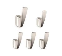 1/5Pc Gold Wall Hooks Coat Rack Wall Mounted Hat Bag Hook Bathroom Indoor Kitchen Hallway Clothes Hat Jacket Wall Hooks(K609-BN-5PCS Hooks)
