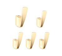 1/5Pc Gold Wall Hooks Coat Rack Wall Mounted Hat Bag Hook Bathroom Indoor Kitchen Hallway Clothes Hat Jacket Wall Hooks(K609-CD-5PCS Hooks)