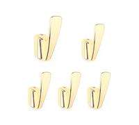 1/5Pc Gold Wall Hooks Coat Rack Wall Mounted Hat Bag Hook Bathroom Indoor Kitchen Hallway Clothes Hat Jacket Wall Hooks(K609-GD-5PCS Hooks)