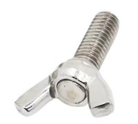 1/5pcs 304 A2-70 Stainless Steel Butterfly Bolt Thumb Wing Screw Claw Hand Tighten Screws M3 M4 M5 M6 M8 M10(20mm,M8 1pc)