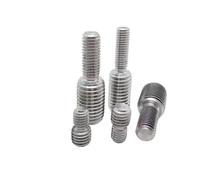 1/5pcs 304 A2 Stainless Steel Thread Adapter Male To Male M3 M4 M5 M6 M8 M10 M12 M14 M16 To M20 Double Head Transfer Screw Bolt(5pcs M4x15-M8x15)