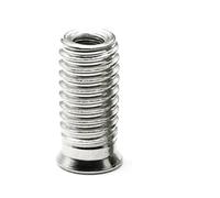 1/5pcs 304 Stiainless Steel M3 M4 M5 M6 M8 M10 Hex Socket Drive Insert Nuts Threaded For Wood Furniture(M10x20 (1pc))