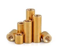 1-5pcs brass extended circular connecting sleeve tubular nut M4 M5 M6 M8 M10 M12(M10x10x15mm-1pcs)