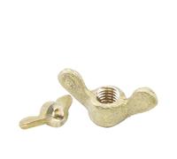 1-5pcs Brass Rounded Wing Nuts M4 M5 M6 M8 M10 M12 M14 M16 M20 Copper Nut For Marine Battery(M10 2pcs)