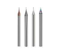 1/5PCS DLC Carbide Micro End Mill 2 Flutes 0.1-0.9mm Diameter Flat MINI Milling Cutter For Aluminum CNC Tools(5PCS,0.5x1.0x4x50)